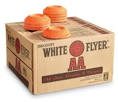WHITE FLYER AA ORANGE TOP CLAY TARGETS