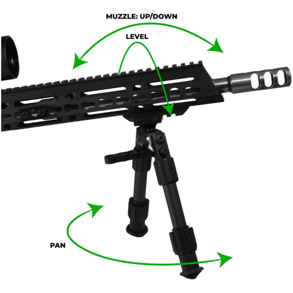 TRUGLO TAC•POD™ Carbon Pro Bipod - Image 3